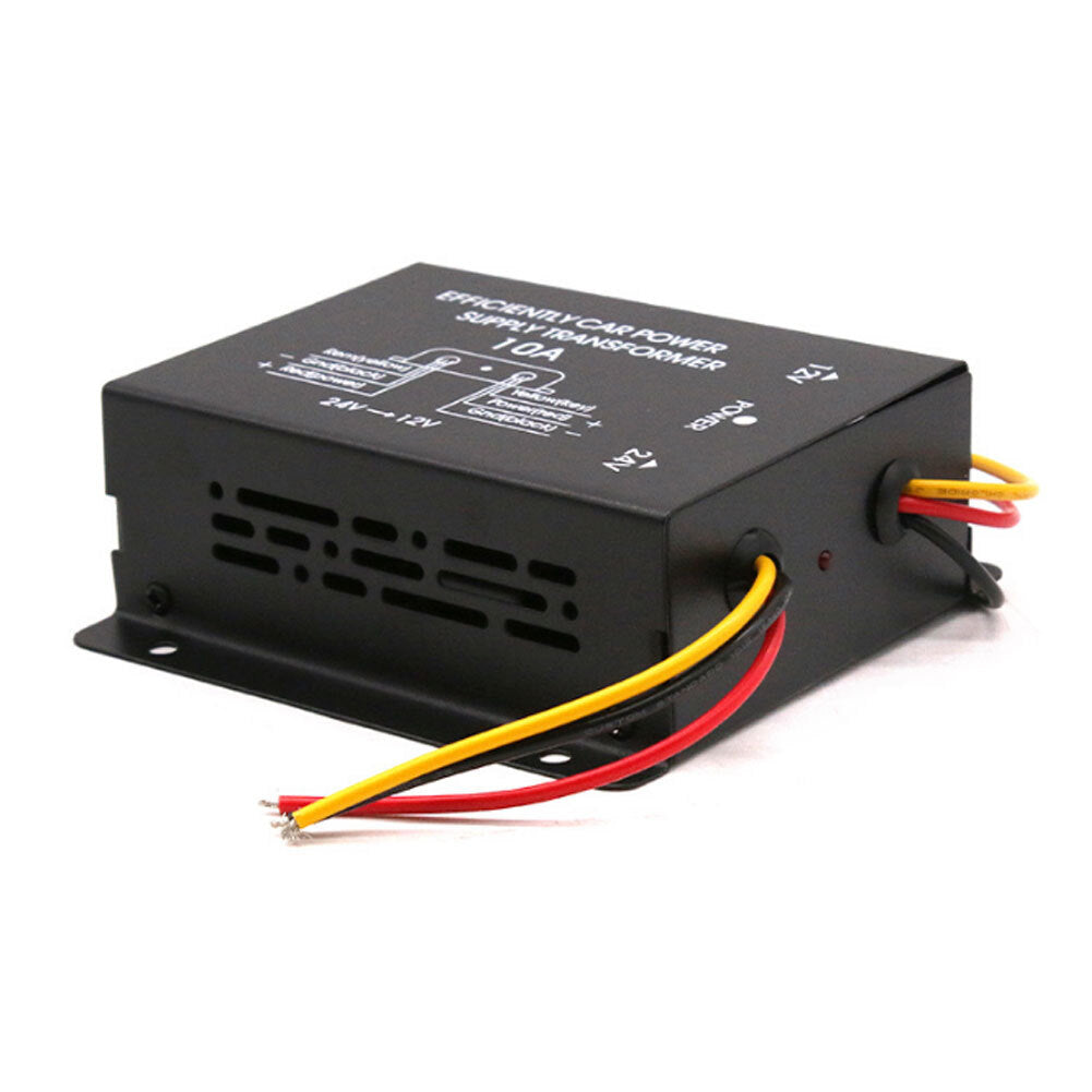 10a Car Power  Converter Transformer Adapter 24v To 12v Automatic Protection Functions Step-down Converter For Trucks Lorry Bus Van 30A - Premium Car Organizers from Rapidvehicles - Just $32.52! Shop now at Rapidvehicles