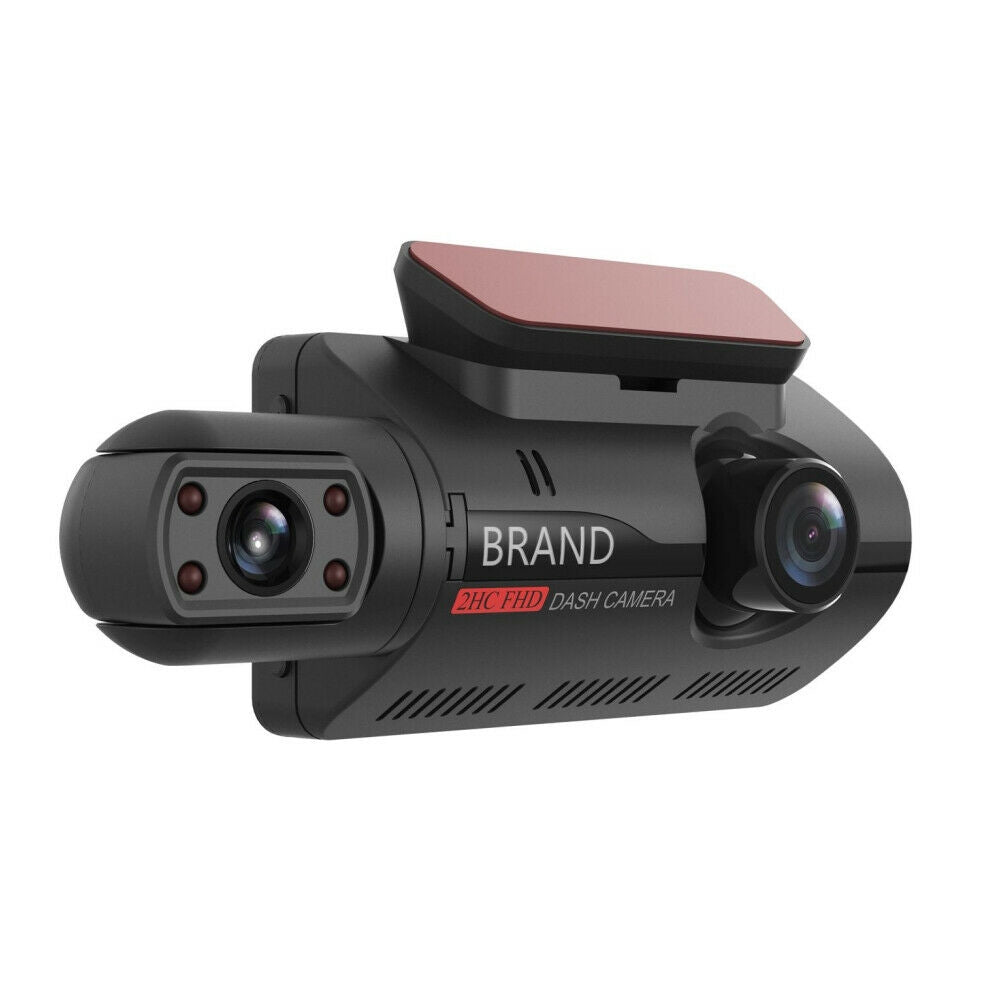 US Car Dual-lens Dvr Driving  Recorder Dash Cam Video Recorder Night Vision G Sensor 1080p Front Built-in Camera Car Electronics black - Premium Automotive from Rapidvehicles - Just $52.99! Shop now at Rapidvehicles