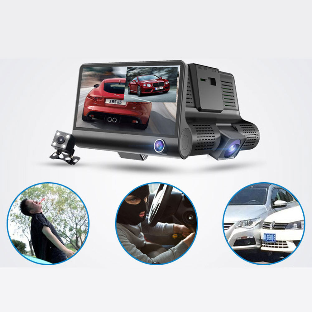 4.0-inch 1080p Hd Car  Dash  Cam H35 Hidden Ultra Wide Angle 3 - Premium Car Rear View Camera from Rapidvehicles - Just $71.99! Shop now at Rapidvehicles