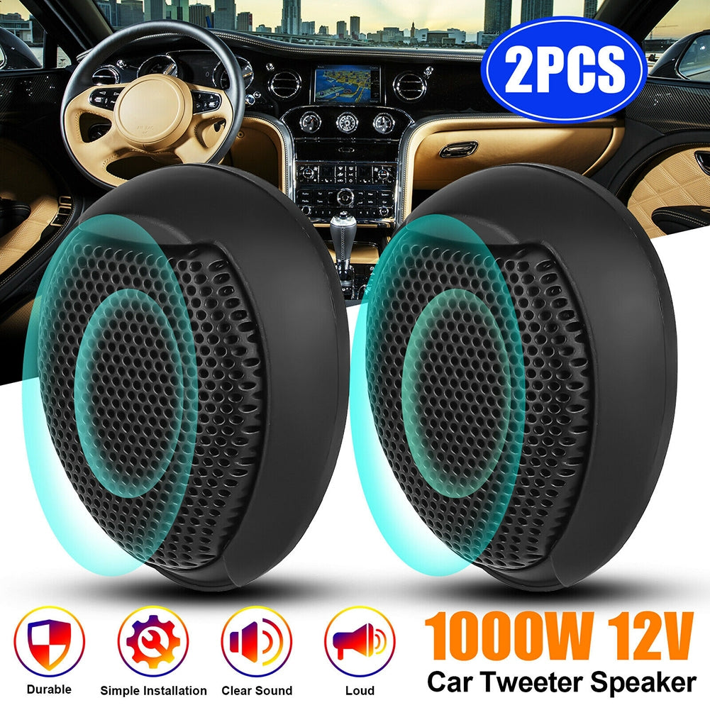 1 Pair Of 1000w Universal Car Dome Tweeter Waterproof Rust-proof - Premium Other Car Electronics from Rapidvehicles - Just $20.99! Shop now at Rapidvehicles