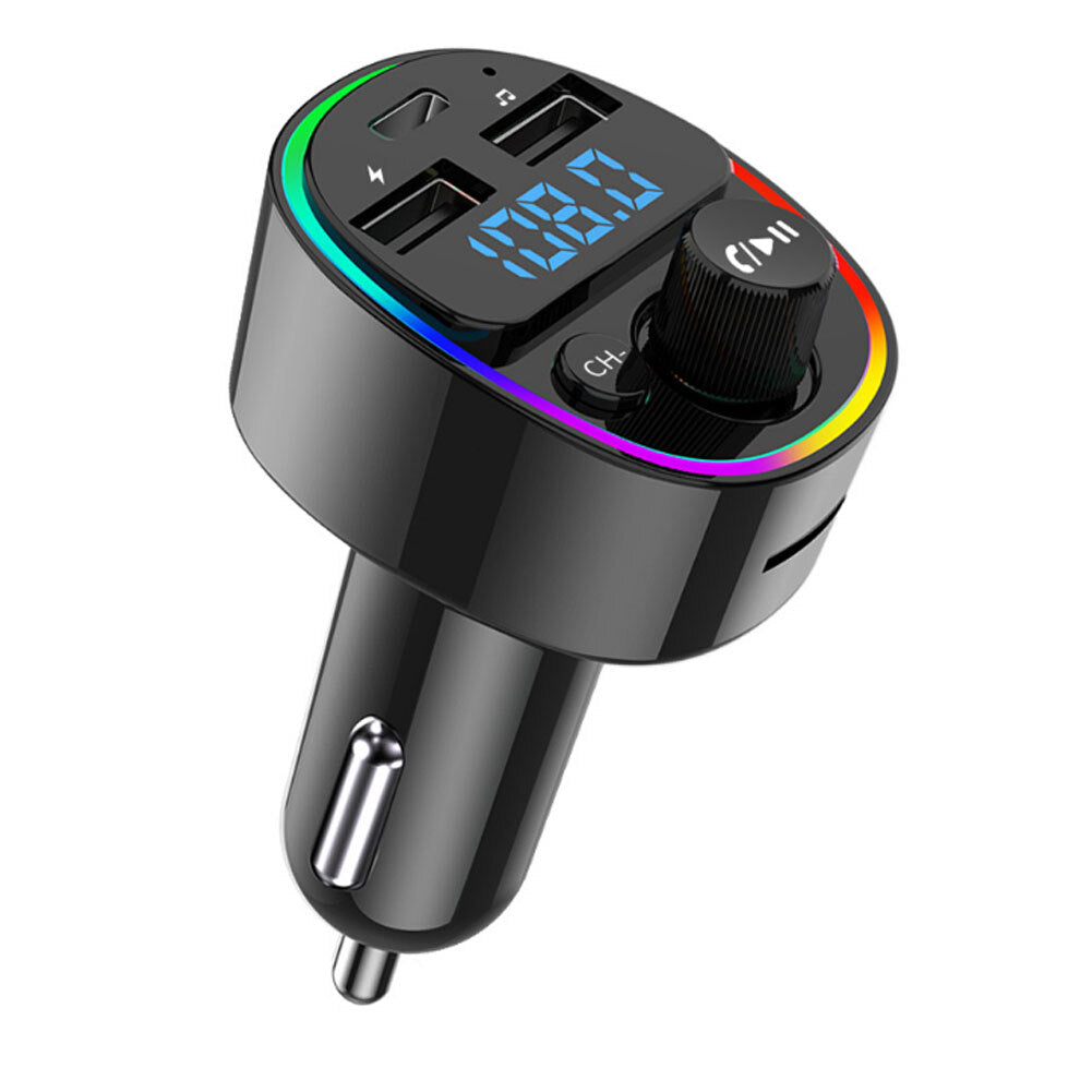 Car Mp3 Player Bluetooth-compatible G67 Card Pd Fast Charging Dual Usb High-power Power Supply Car Hands-free Fm Transmitter black - Premium Car Chargers from Rapidvehicles - Just $25.99! Shop now at Rapidvehicles