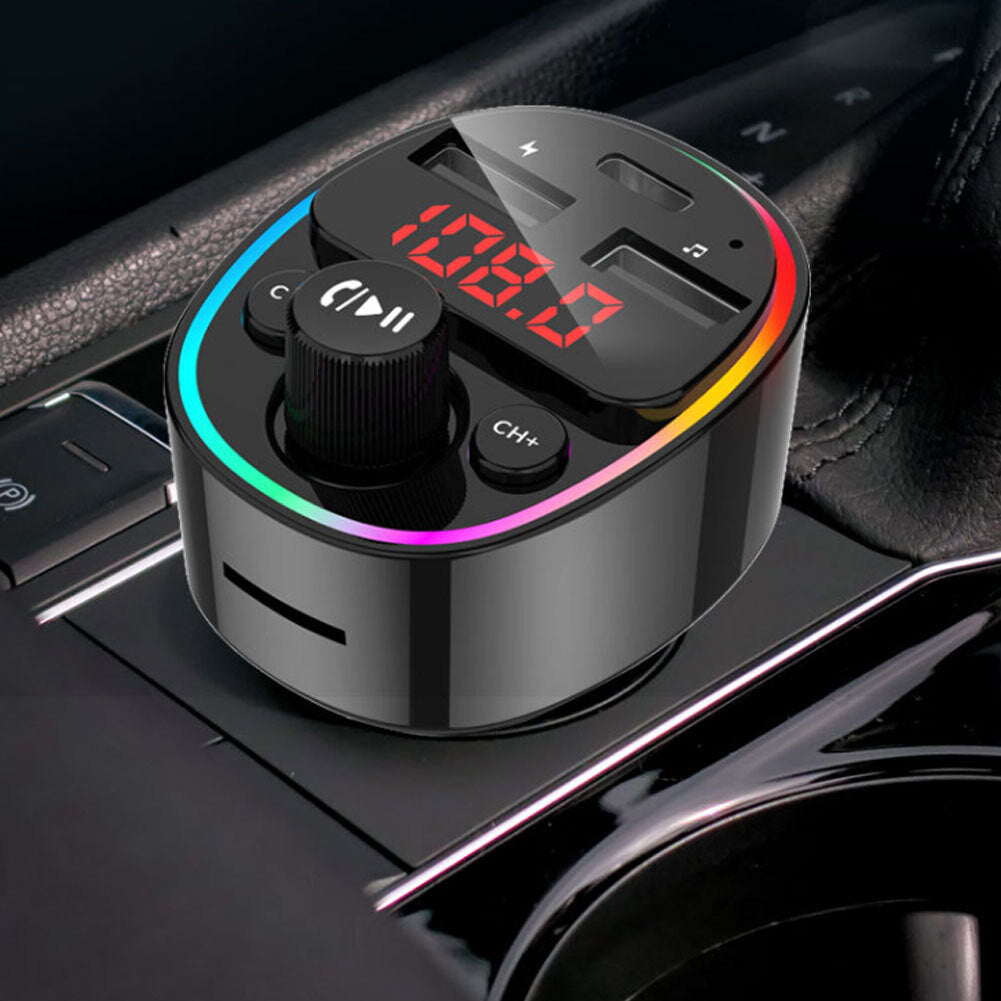 Car Mp3 Player Bluetooth-compatible G67 Card Pd Fast Charging Dual Usb High-power Power Supply Car Hands-free Fm Transmitter black - Premium Car Chargers from Rapidvehicles - Just $25.99! Shop now at Rapidvehicles