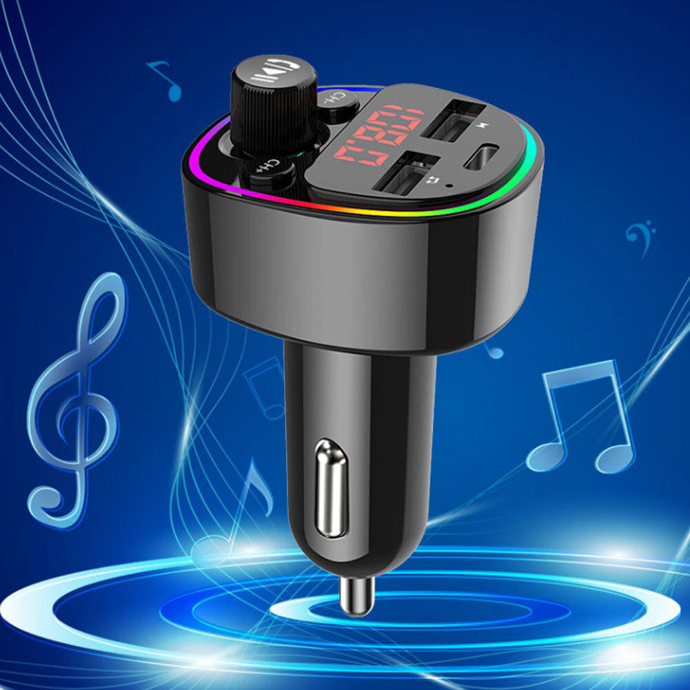 Car Mp3 Player Bluetooth-compatible G67 Card Pd Fast Charging Dual Usb High-power Power Supply Car Hands-free Fm Transmitter black - Premium Car Chargers from Rapidvehicles - Just $25.99! Shop now at Rapidvehicles