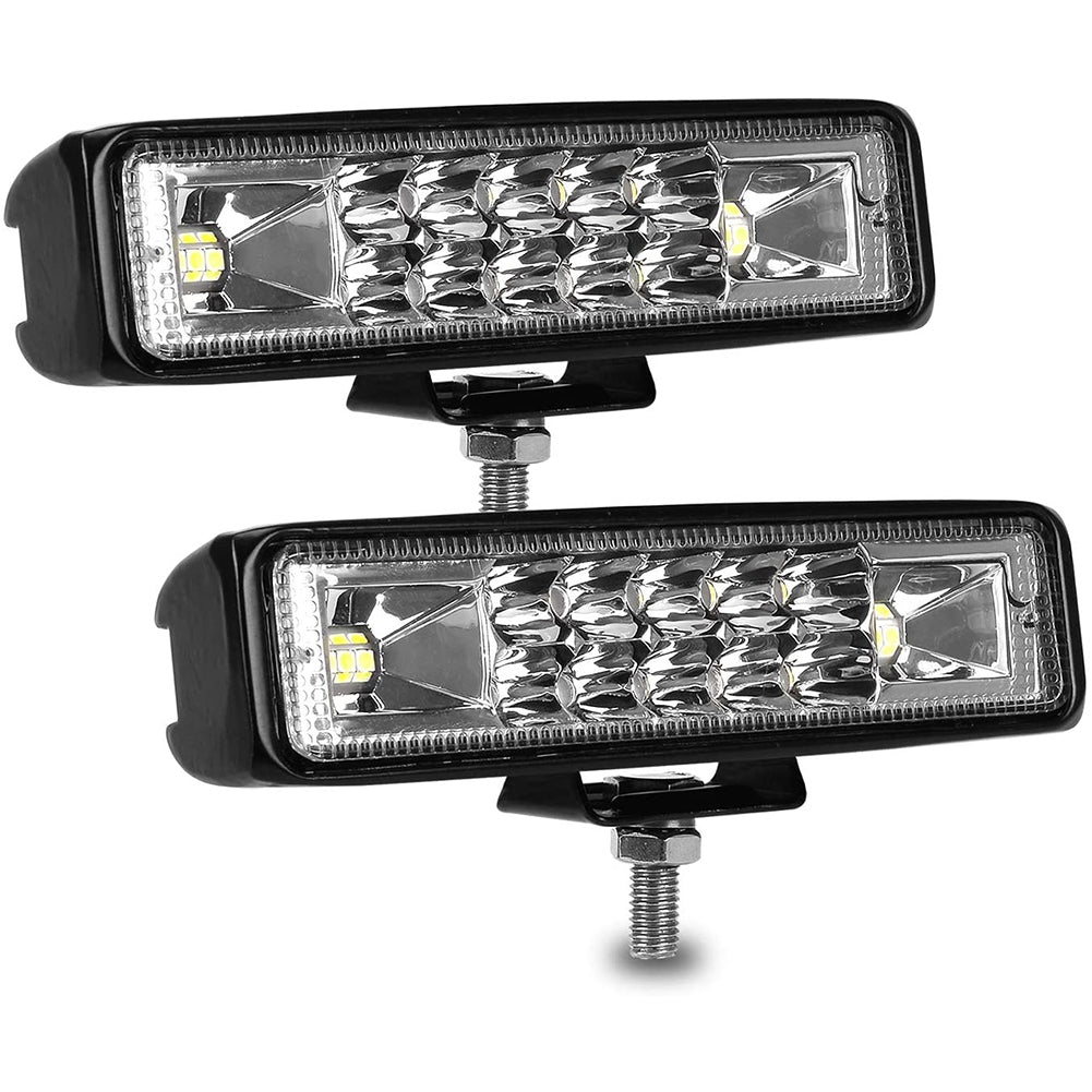 2pcs 6 Inch Aluminum Alloy 48w 60w Car Led  Work  Light Bar Waterproof Fog Lamp Spotlight For Trucks Off Road Atv Utv Golf Cart Trailer black - Premium Car LED Lights from Rapidvehicles - Just $34.07! Shop now at Rapidvehicles