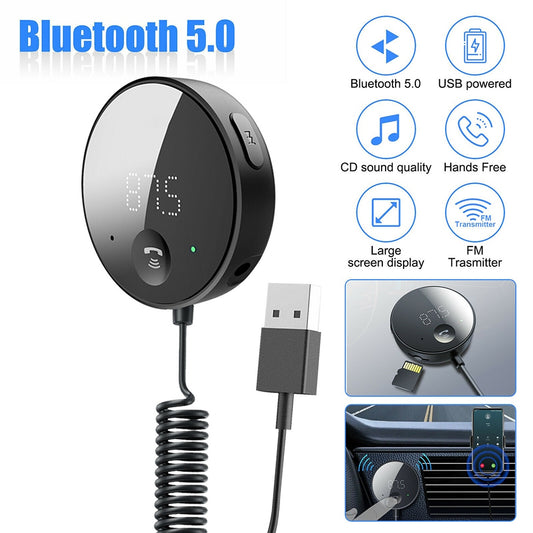 Car Bluetooth-compatible  5.0  Receiver With Microphone - Premium Other Car Electronics from Rapidvehicles - Just $39.99! Shop now at Rapidvehicles