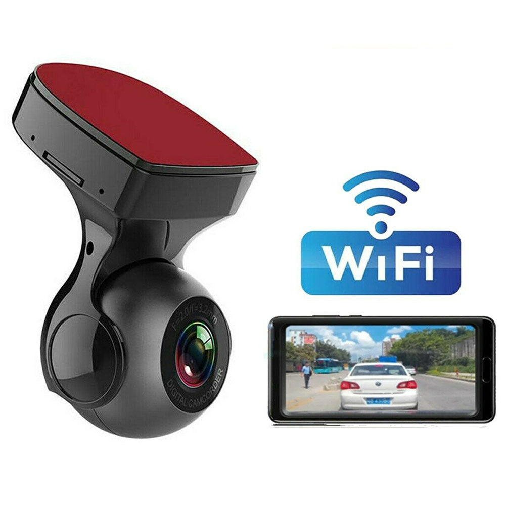 US 170 Degree Wifi Car  Driving  Recorder Hd 1080p Wide-angle Super Night Vision Dvr G-sensor Video Recorder Dash Cam Car Camera black - Premium Automotive from Rapidvehicles - Just $62.99! Shop now at Rapidvehicles