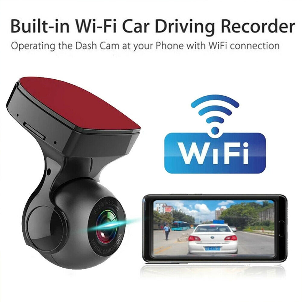 US 170 Degree Wifi Car  Driving  Recorder Hd 1080p Wide-angle - Premium Automotive from Rapidvehicles - Just $61.65! Shop now at Rapidvehicles