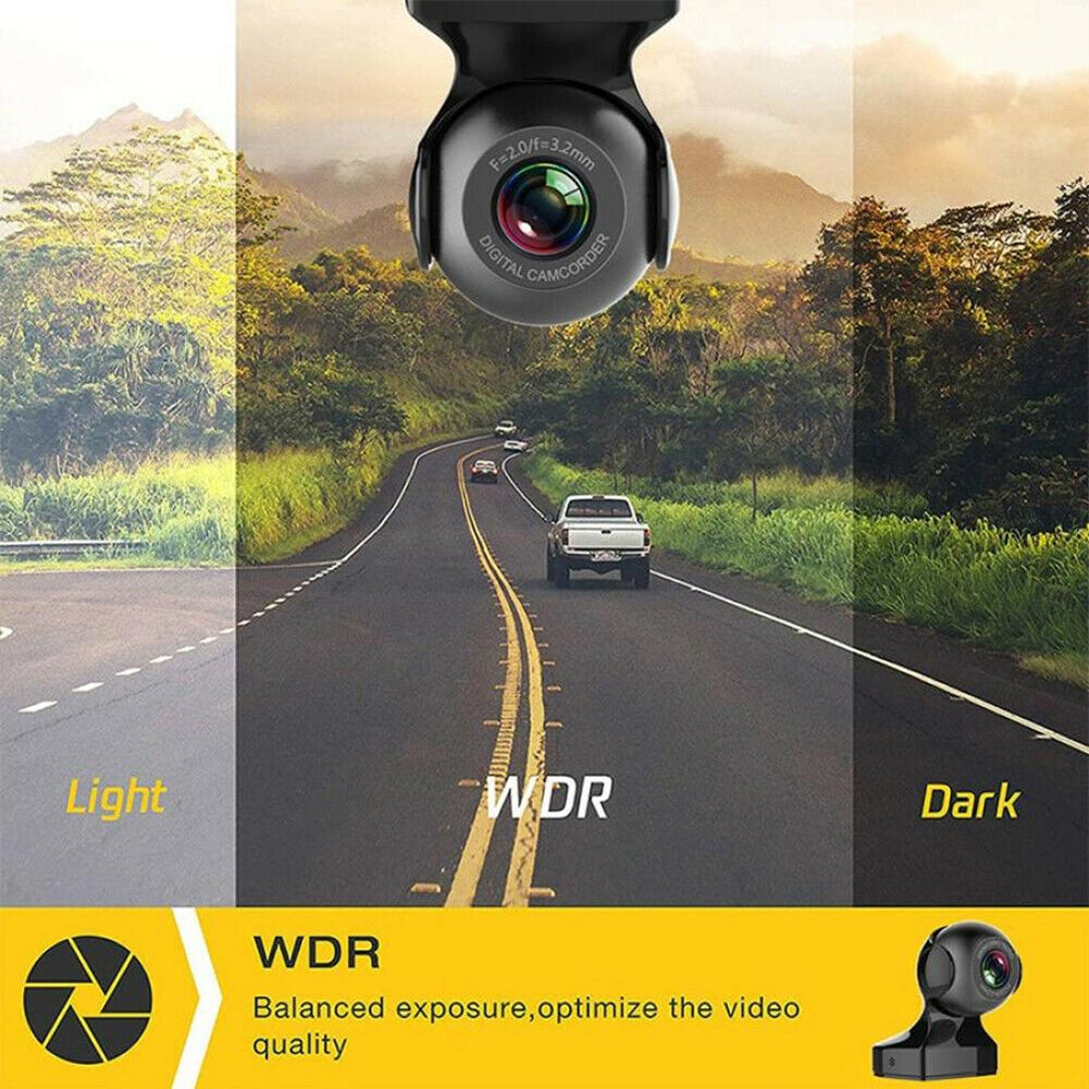 US 170 Degree Wifi Car  Driving  Recorder Hd 1080p Wide-angle Super Night Vision Dvr G-sensor Video Recorder Dash Cam Car Camera black - Premium Automotive from Rapidvehicles - Just $57.99! Shop now at Rapidvehicles