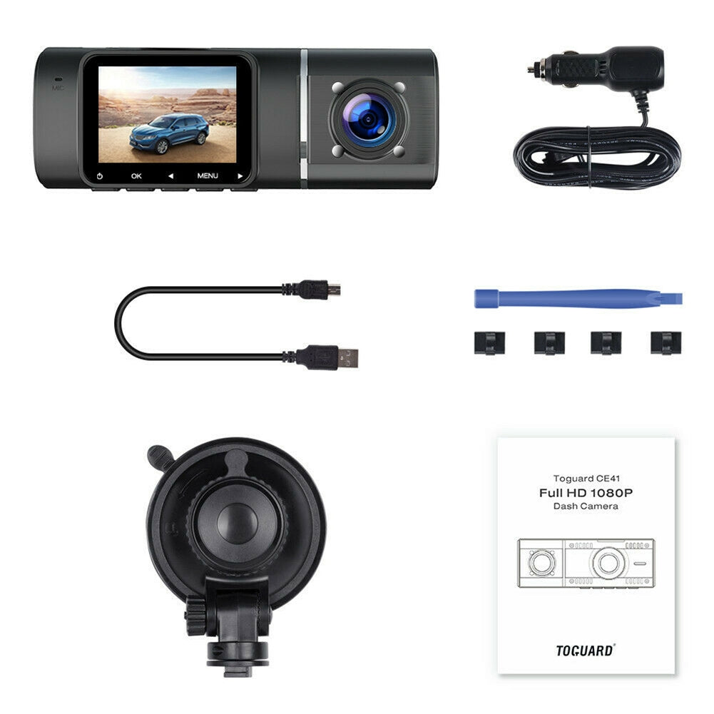 Car  Driving  Recorder 1080p Front Car Dvr Video Recorder Infrared Night Vision Hdr Technology Gravity Sensing Dual Dash Camera black - Premium Car Rear View Camera from Rapidvehicles - Just $77.76! Shop now at Rapidvehicles