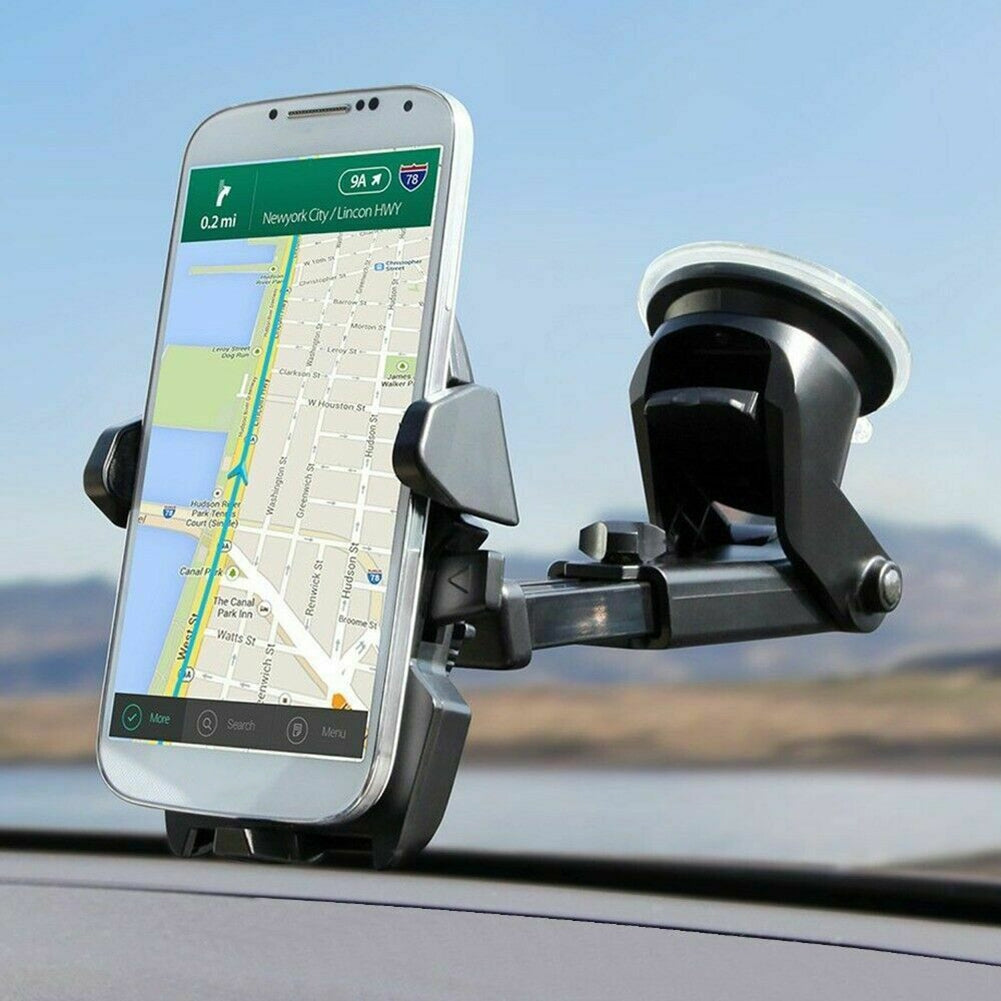 Car  Mobile  Phone  Holder Suction Cup Type Universal Navigation Bracket 360 Degree Swivel Ball Joint Snap-in Type Driving Support black - Premium Car Mounts & Holders from Rapidvehicles - Just $28.99! Shop now at Rapidvehicles