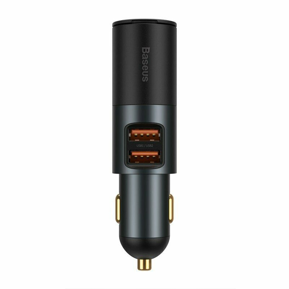 120w Car 2  In  1  Cigarette  Lighter Gold-plated Contacts 3 Fast Charging Ports Car Charger For Cars Off-road Vehicles Large Trucks Dual USB - Premium Car Chargers from Rapidvehicles - Just $32.99! Shop now at Rapidvehicles