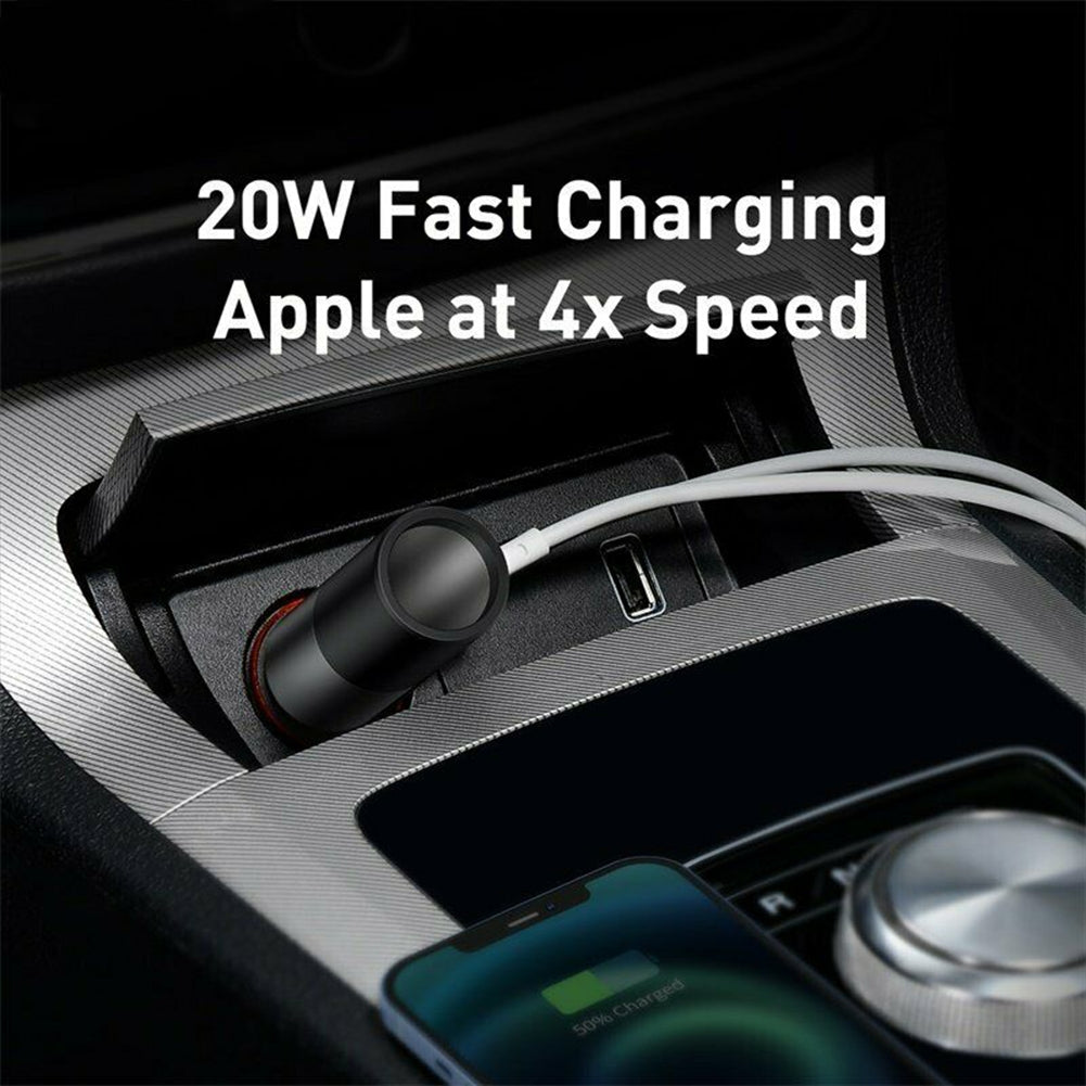 120w Car 2  In  1  Cigarette  Lighter Gold-plated Contacts 3 Fast Charging Ports Car Charger For Cars Off-road Vehicles Large Trucks Dual USB - Premium Car Chargers from Rapidvehicles - Just $32.99! Shop now at Rapidvehicles