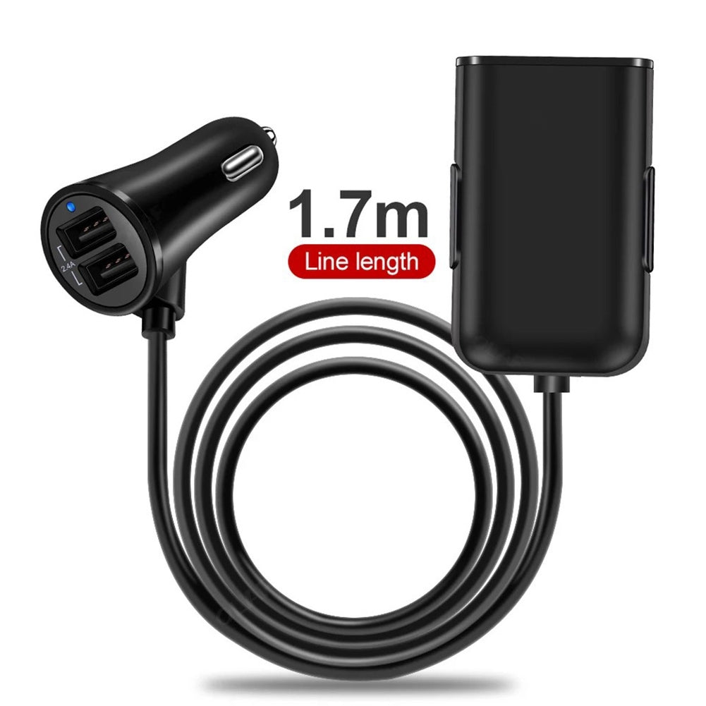 Car  Charger 8a Qc3.0 Front Rear Seat Car Charger 1 To 4 - Premium Car Chargers from Rapidvehicles - Just $22.99! Shop now at Rapidvehicles