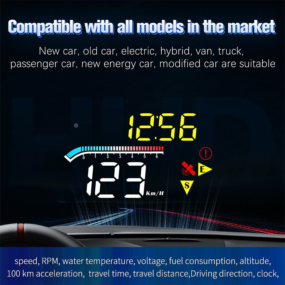 US M17 Intelligent  Car  Display OBD Universal Windshield Speed - Premium Automotive from Rapidvehicles - Just $71.99! Shop now at Rapidvehicles