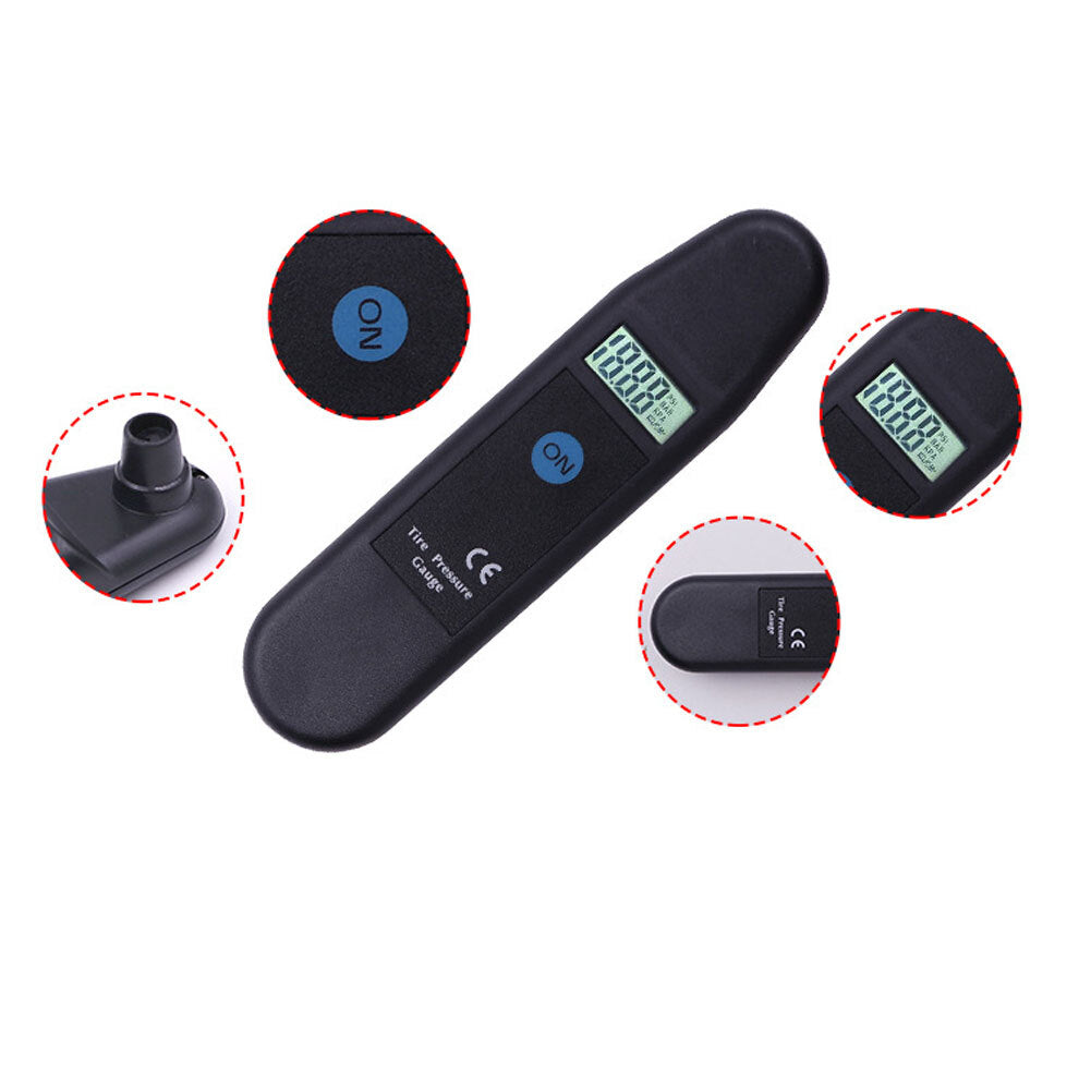 Car  Tire  Pressure  Gauge Digital Display Tire Pressure Monitor Compatible For Vehicle Motorcycle black - Premium OBD & Diagnostic Tools from Rapidvehicles - Just $16.99! Shop now at Rapidvehicles