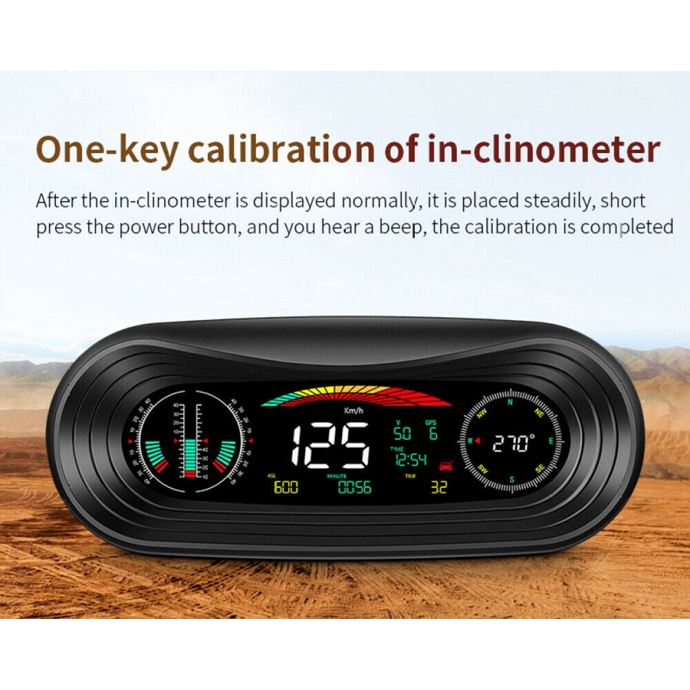 P18 Car  Hud  Head-Up  Display Portable Off-road Level Slope - Premium Other Car Electronics from Rapidvehicles - Just $89.99! Shop now at Rapidvehicles