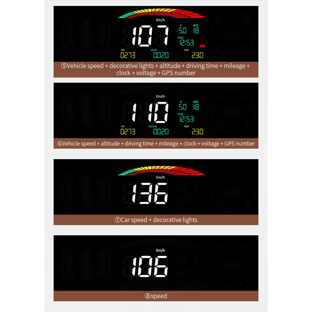 P18 Car  Hud  Head-Up  Display Portable Off-road Level Slope - Premium Other Car Electronics from Rapidvehicles - Just $89.99! Shop now at Rapidvehicles