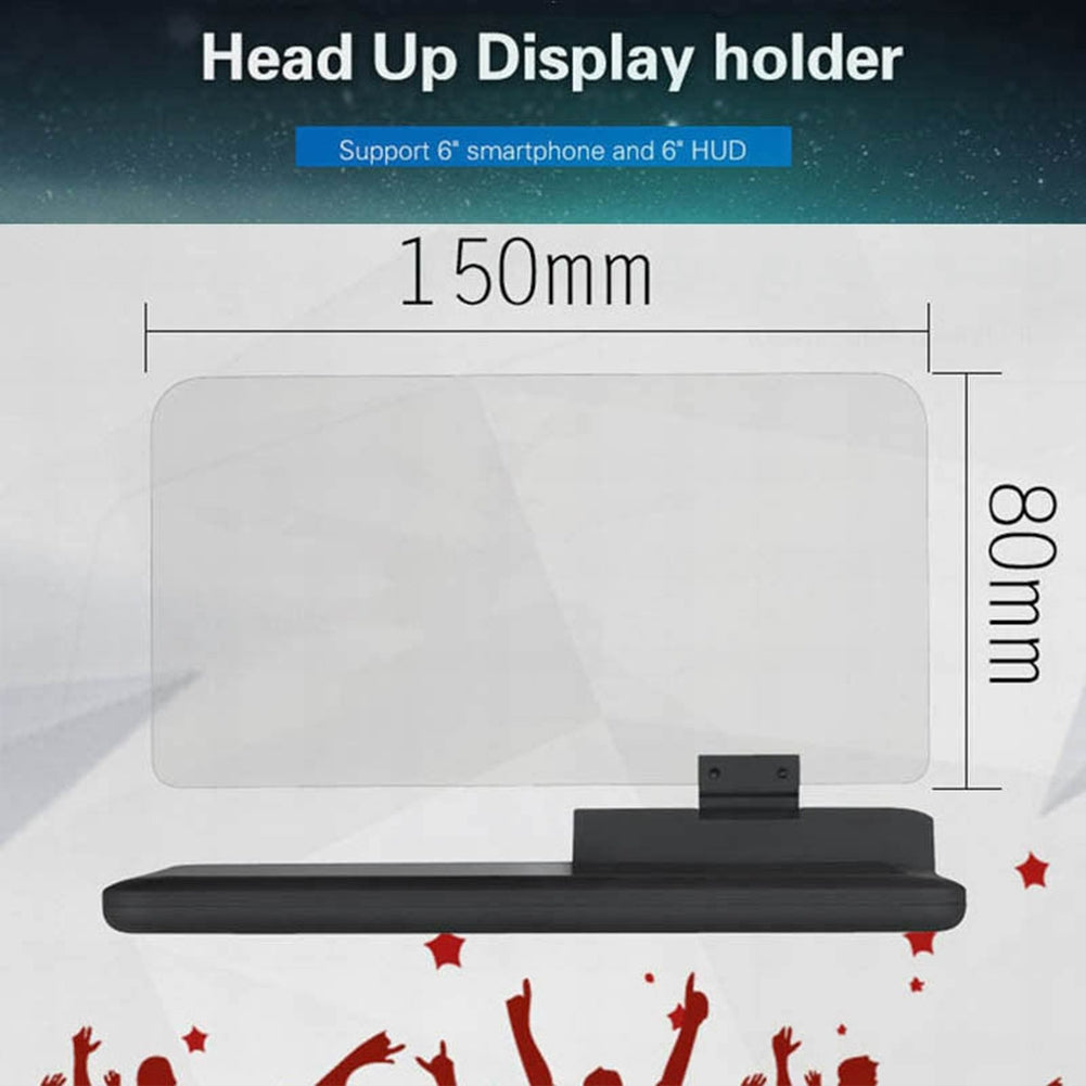 H6 6-inch Screen Car  Hud  Head-up  Display Projector Universal Phone Navigation Gps Mount black - Premium Car Mounts & Holders from Rapidvehicles - Just $34.99! Shop now at Rapidvehicles