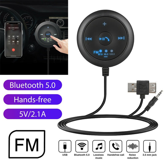 Car  5.0  Bluetooth-compatible  Receiver  Transmitter Mp3 Music - Premium Other Car Electronics from Rapidvehicles - Just $38.99! Shop now at Rapidvehicles