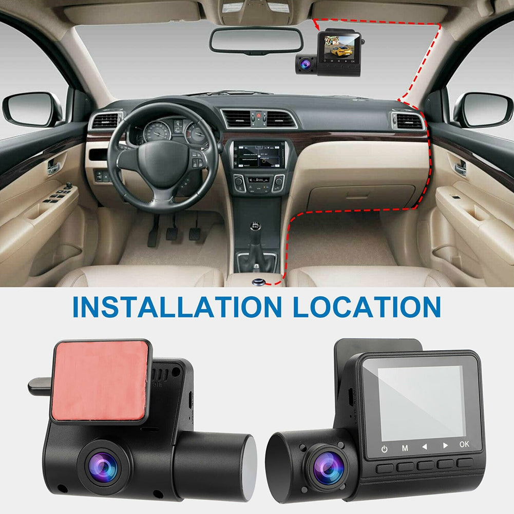 2-inch Dual-lens Driving Recorder 1080P Front Car Night Vision - Premium Car DVR from Rapidvehicles - Just $84.59! Shop now at Rapidvehicles