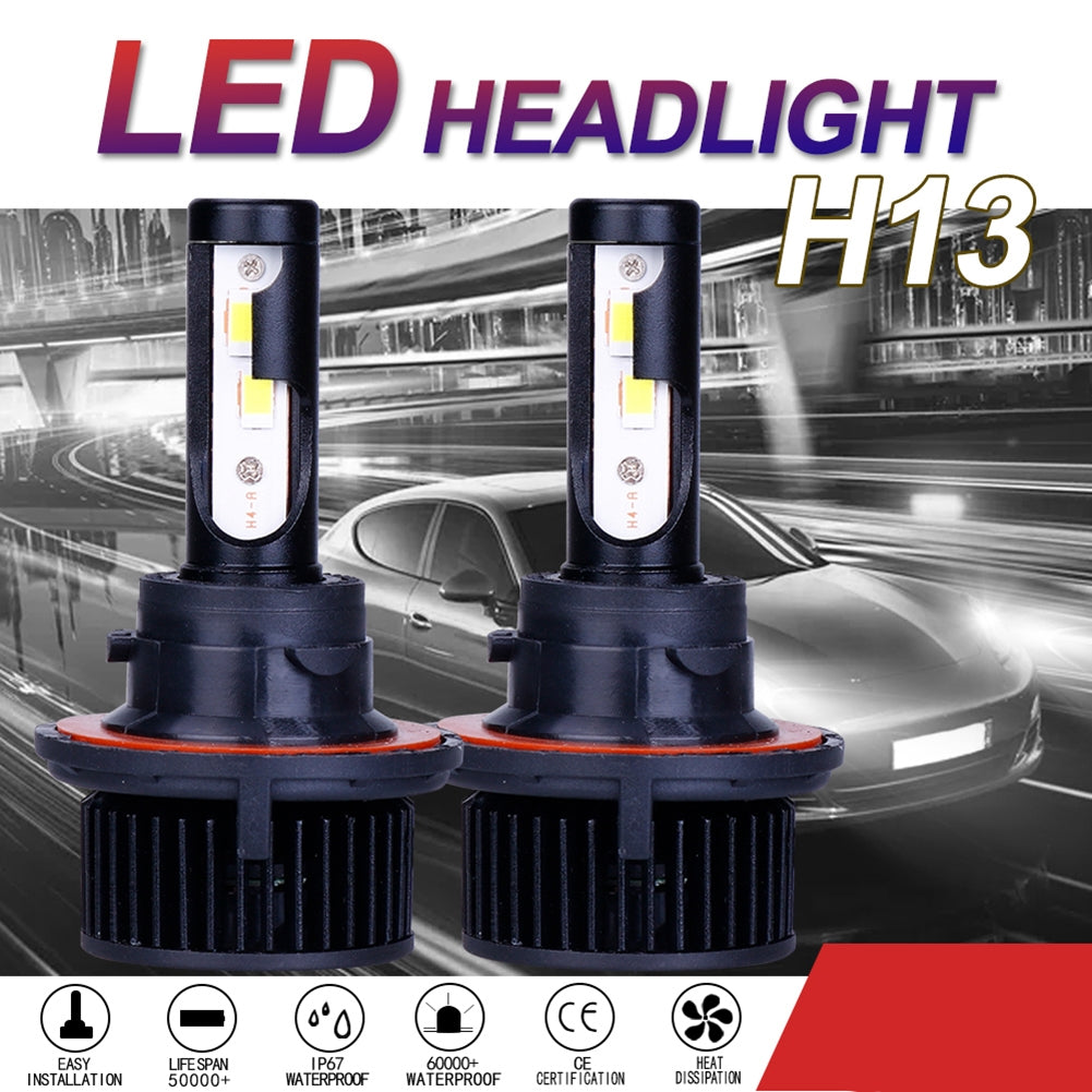 1 Pair Metal F9 Car Led Headlight H4 H7 H11 H13 9004 9005 9006 - Premium Car LED Lights from Rapidvehicles - Just $41.39! Shop now at Rapidvehicles