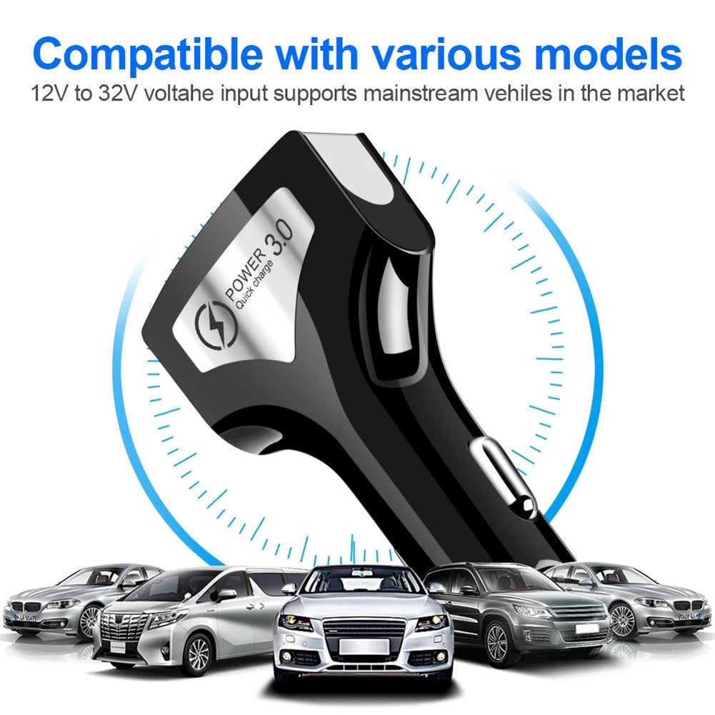 Portable Car Charger 3.0 Dual Usb High-speed Charging Adapter - Premium Car Chargers from Rapidvehicles - Just $17.99! Shop now at Rapidvehicles