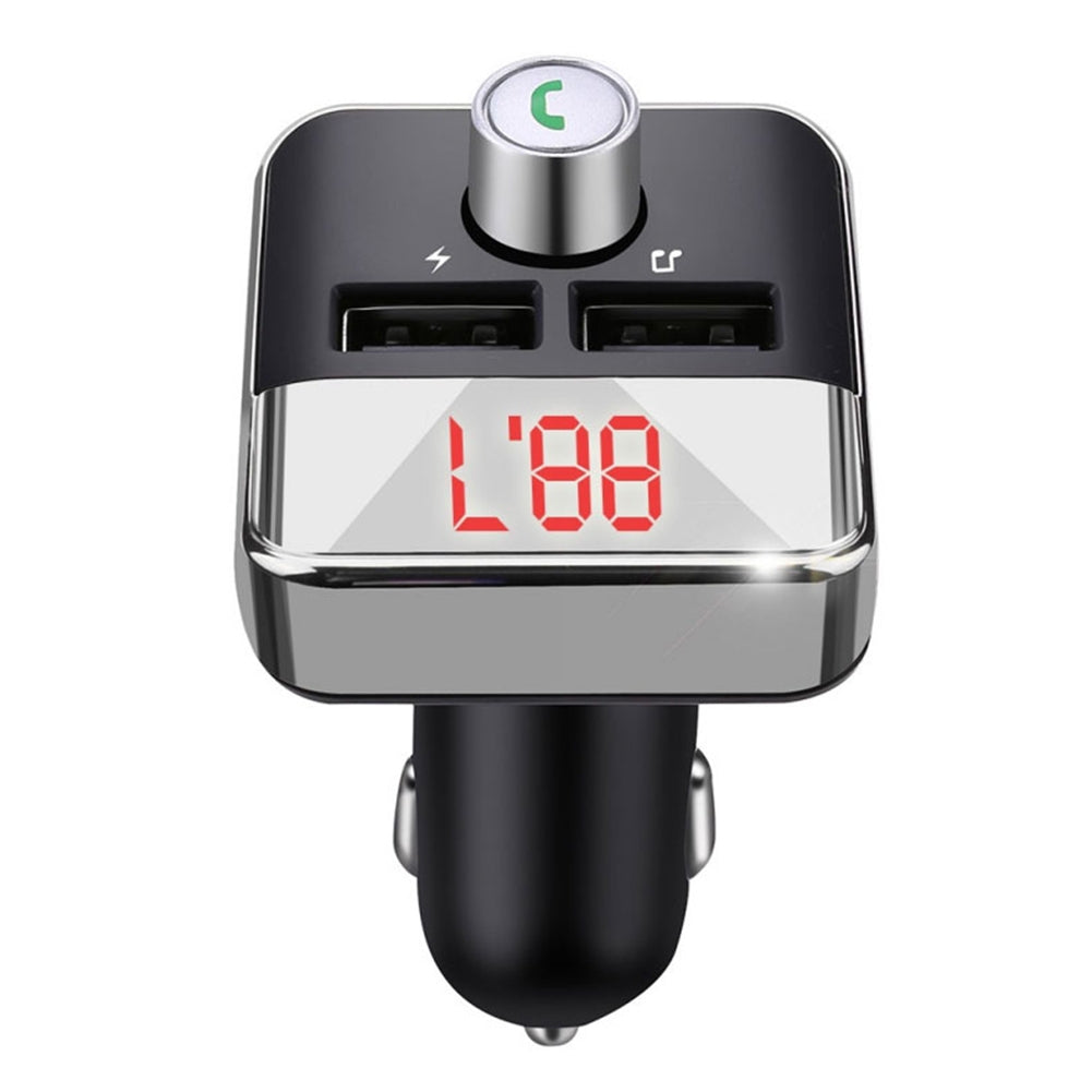 Car Mp3 Player Fm Transmitter Bluetooth-compatible Hands-free Dual Usb Wireless Charger black - Premium Car Chargers from Rapidvehicles - Just $15.99! Shop now at Rapidvehicles