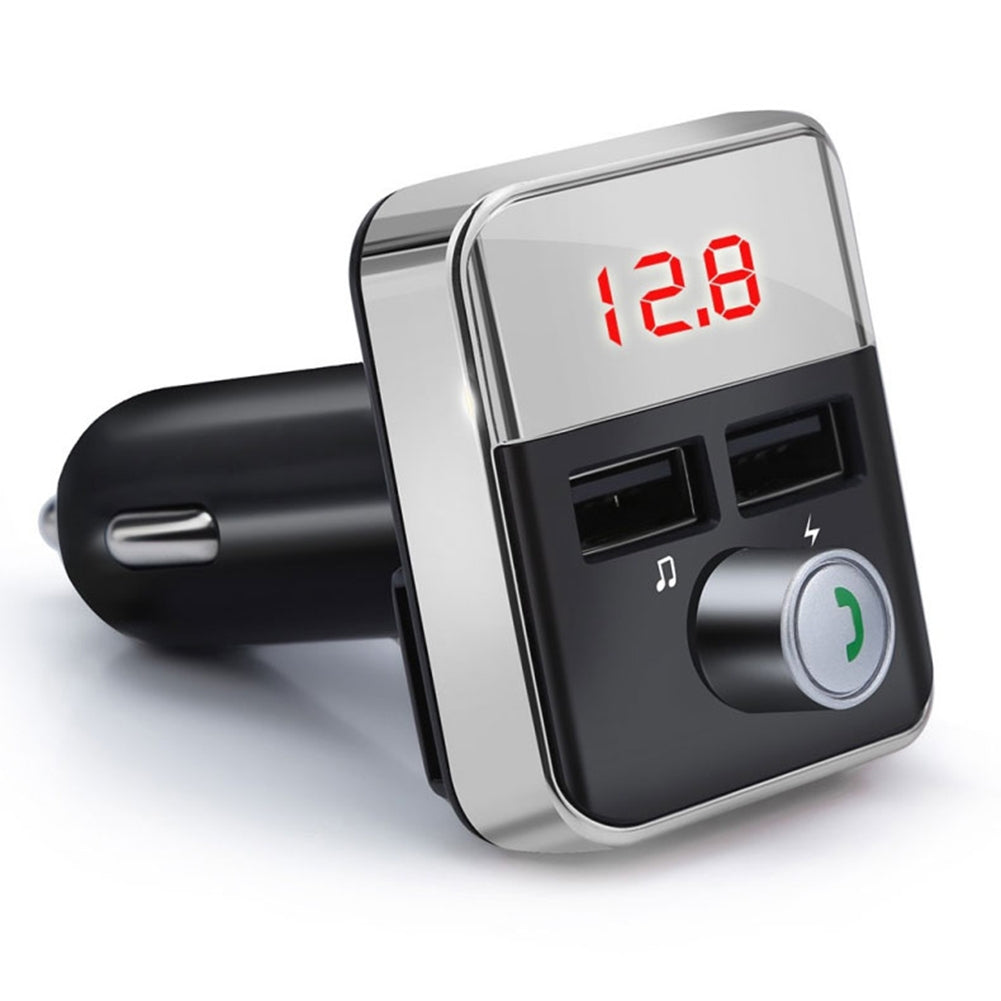 Car Mp3 Player Fm Transmitter Bluetooth-compatible Hands-free Dual Usb Wireless Charger black - Premium Car Chargers from Rapidvehicles - Just $15.99! Shop now at Rapidvehicles