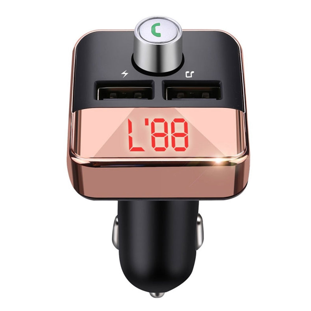 Car Mp3 Player Fm Transmitter Bluetooth-compatible Hands-free Dual Usb Wireless Charger black - Premium Car Chargers from Rapidvehicles - Just $15.99! Shop now at Rapidvehicles