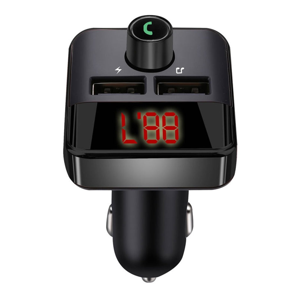 Car Mp3 Player Fm Transmitter Bluetooth-compatible Hands-free Dual Usb Wireless Charger black - Premium Car Chargers from Rapidvehicles - Just $15.99! Shop now at Rapidvehicles