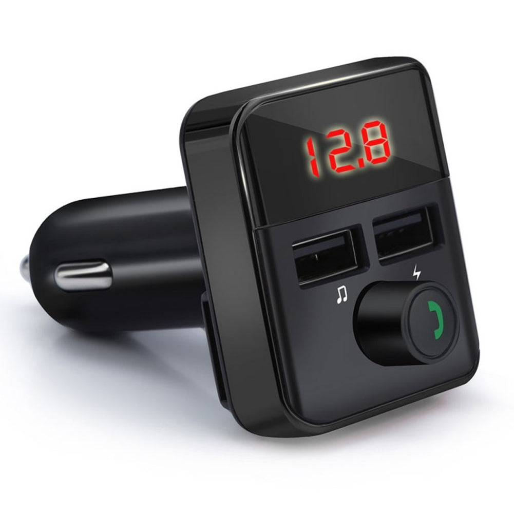 Car Mp3 Player Fm Transmitter Bluetooth-compatible Hands-free Dual Usb Wireless Charger black - Premium Car Chargers from Rapidvehicles - Just $15.99! Shop now at Rapidvehicles