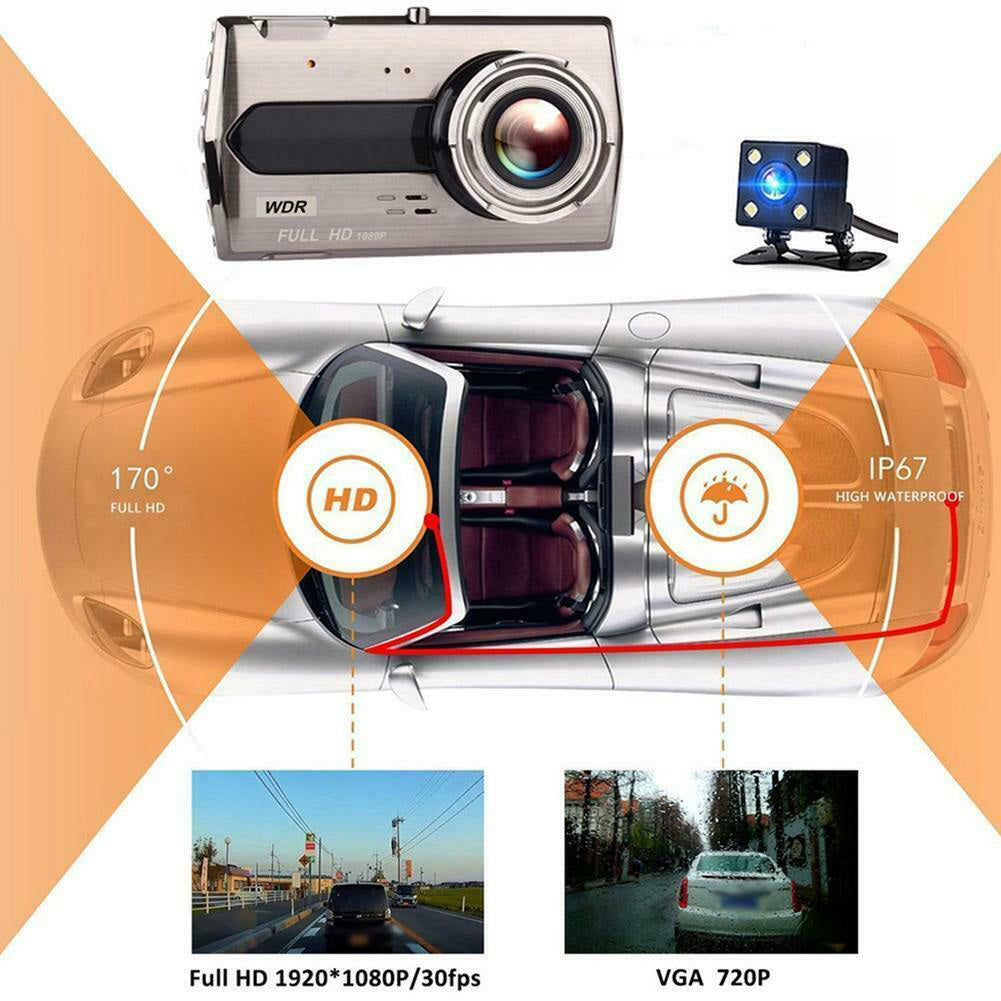 4.0-inch Hd Screen Wide-angle Lens 6E Car Dash Cam 1080p Night Vision Vehicle Driving Recorder - Premium Car Rear View Camera from Rapidvehicles - Just $56.91! Shop now at Rapidvehicles