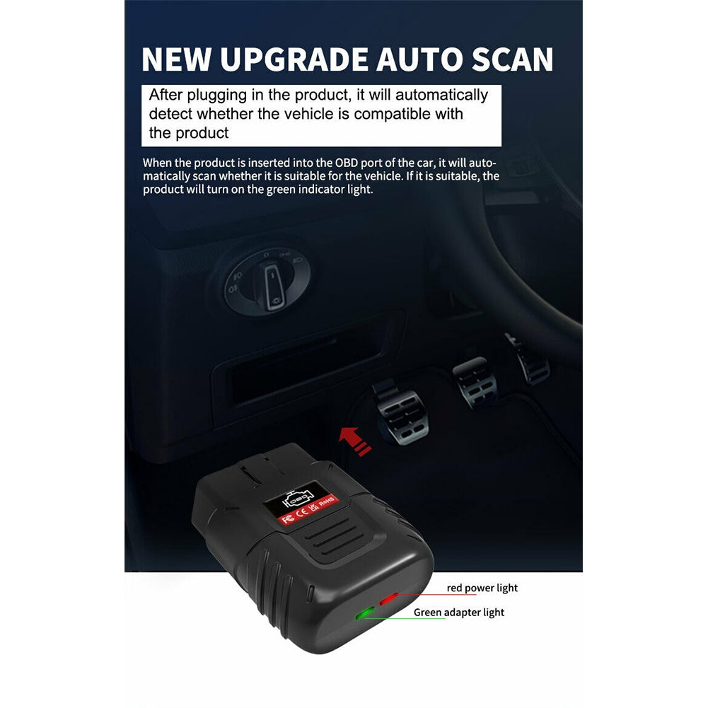 ELM 327 OBD 2 Car Bluetooth-compatible Code Scanner Reader Automotive Diagnostic Tool Fault Detection Props black - Premium OBD & Diagnostic Tools from Rapidvehicles - Just $40.99! Shop now at Rapidvehicles