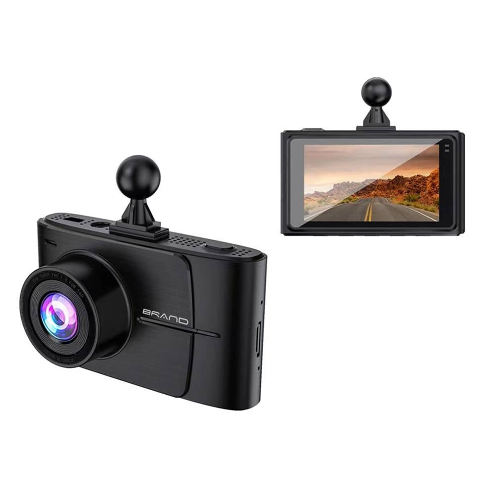 Car HD Driving Recorder 3-Inch 4k+1080p Dual Lens Wide-angle Dual Recording Night Vision Dash Cam black - Premium Car Rear View Camera from Rapidvehicles - Just $112.06! Shop now at Rapidvehicles