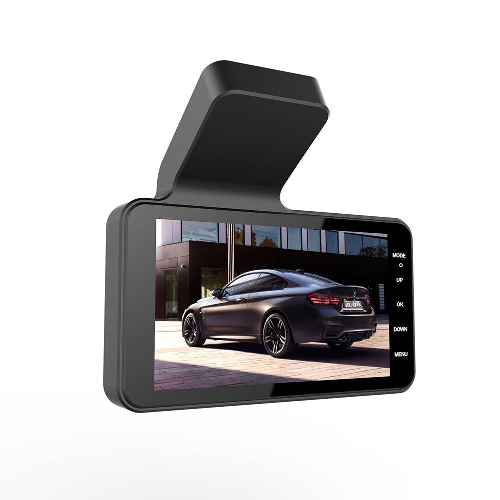 4-inch Large Screen Driving Recorder Hd 1080p Front And Rear Dual Recording Reversing Camera Dual Lens Vehicle Dash Cam black - Premium Car Rear View Camera from Rapidvehicles - Just $47.23! Shop now at Rapidvehicles