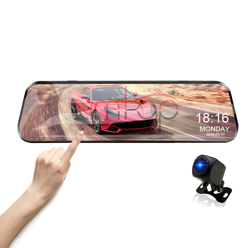 1080p Car Dash Cam Night Vision 10-inch Full Screen 170-degree Wide-angle Hd Driving Recorder Streaming Media black - Premium Car Rear View Camera from Rapidvehicles - Just $78.99! Shop now at Rapidvehicles