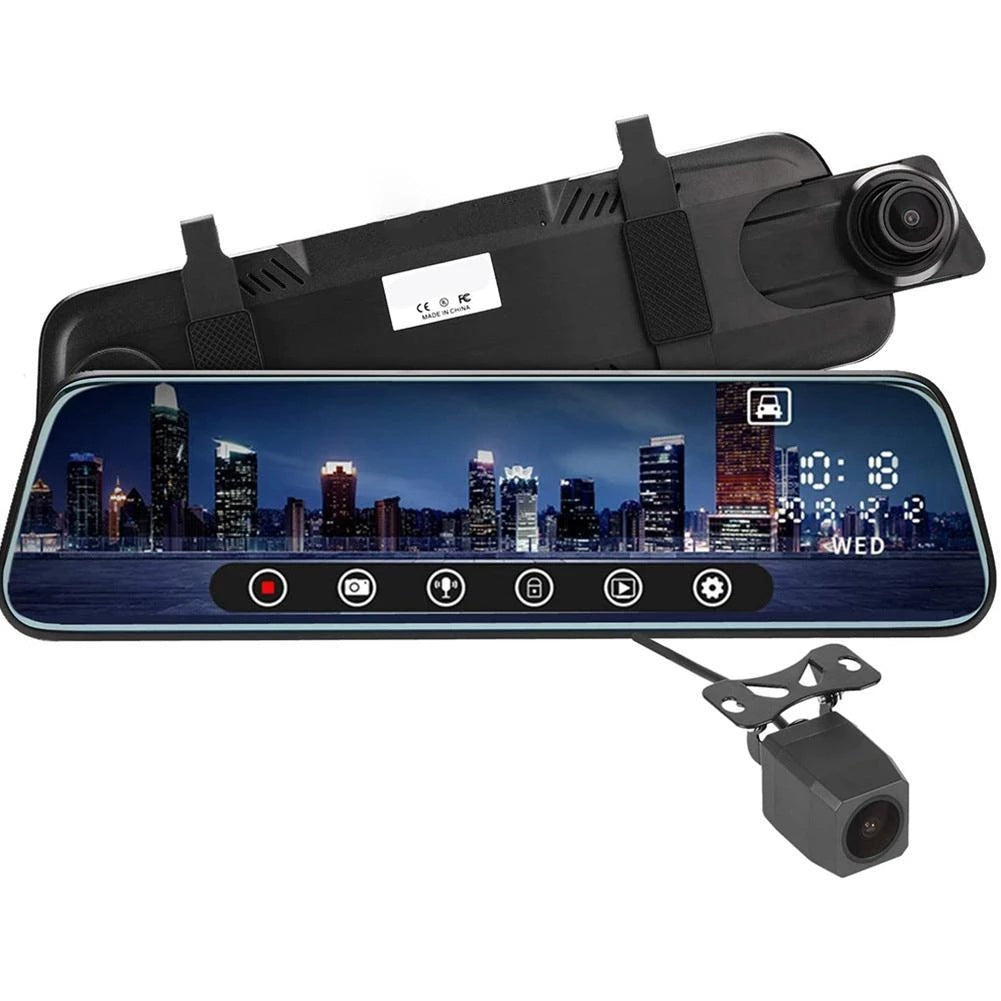 1080p Car Dash Cam Night Vision 10-inch Full Screen 170-degree - Premium Car Rear View Camera from Rapidvehicles - Just $90.89! Shop now at Rapidvehicles