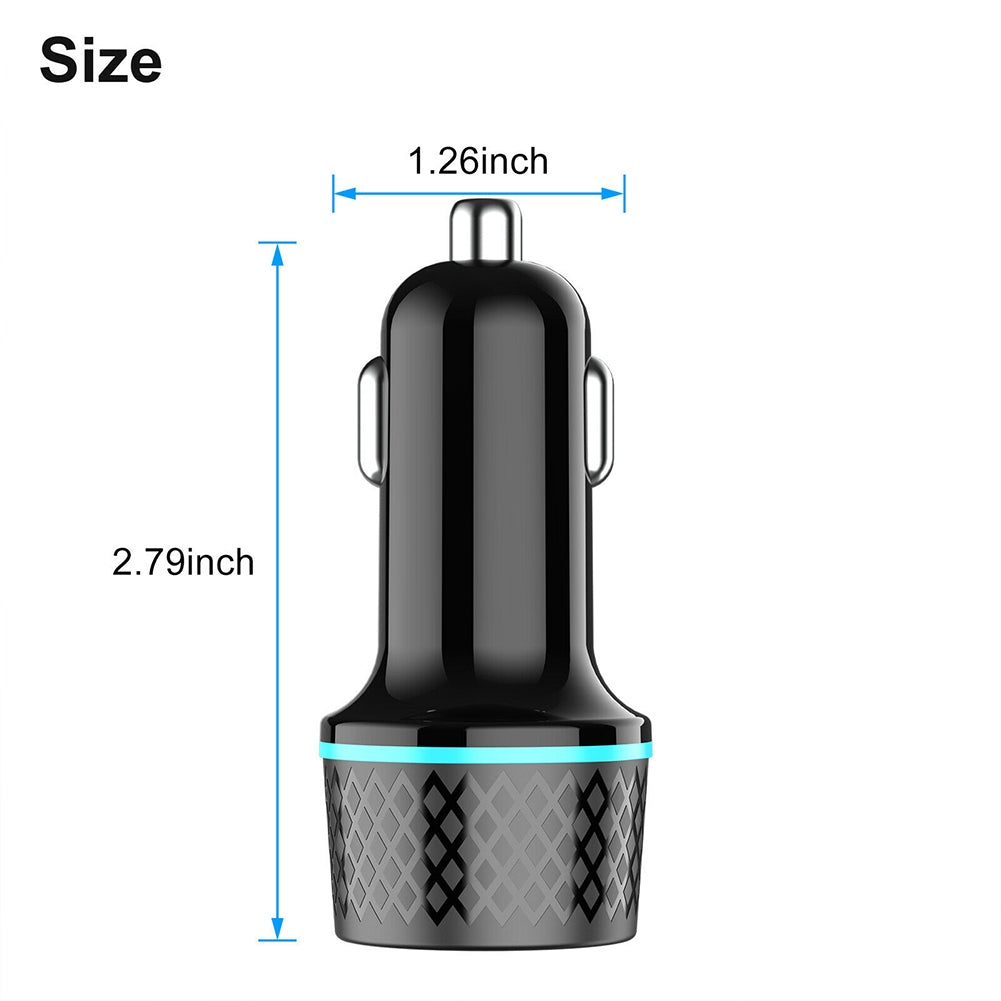 US Qc3.0 Usb Car Charger Dual Channel Pd20w Ultra-fast Charging Adapter With Blue Soft Led Light For Mobile Phones Tablets Navigators black - Premium Automotive from Rapidvehicles - Just $35.99! Shop now at Rapidvehicles