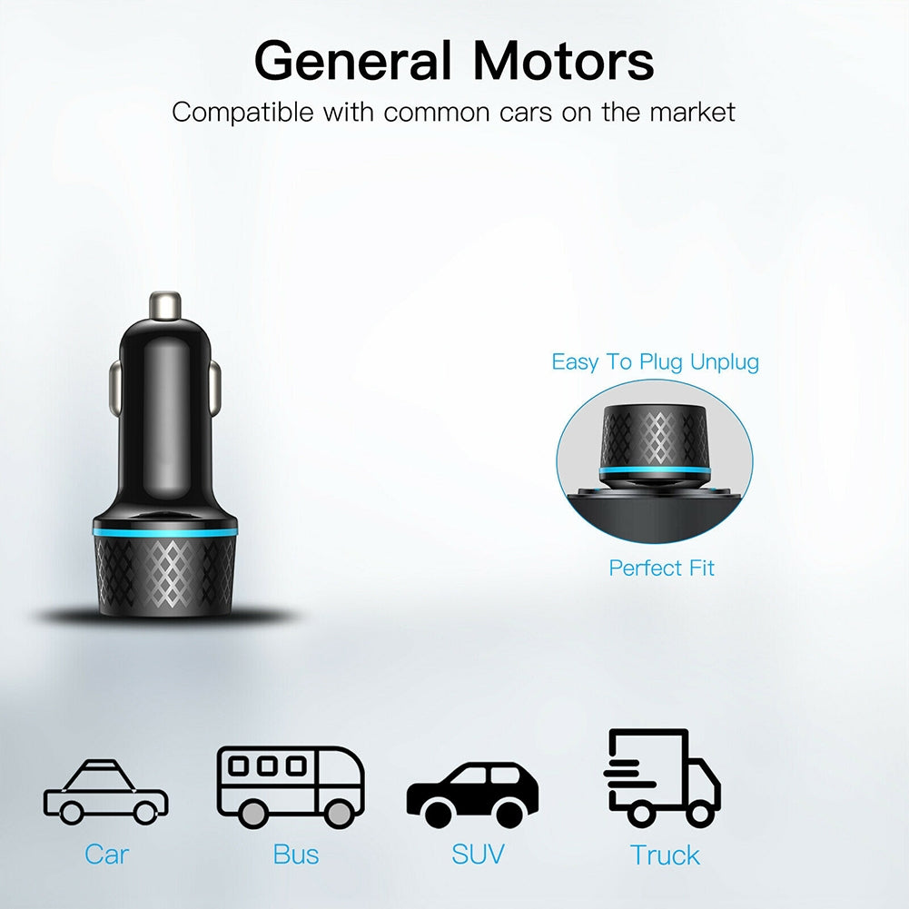 US Qc3.0 Usb Car Charger Dual Channel Pd20w Ultra-fast Charging Adapter With Blue Soft Led Light For Mobile Phones Tablets Navigators black - Premium Automotive from Rapidvehicles - Just $35.99! Shop now at Rapidvehicles