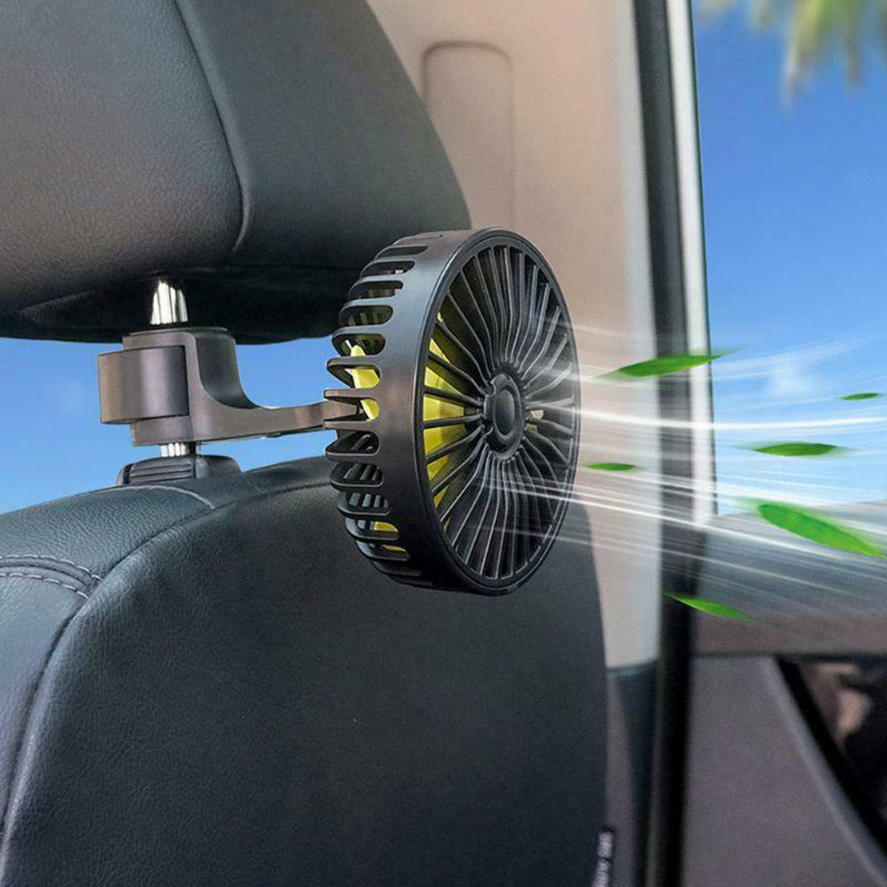 Usb Car Headrest Fan Mini Rear Seat 3-speed Adjustable Air - Premium Other Car Electronics from Rapidvehicles - Just $27.99! Shop now at Rapidvehicles