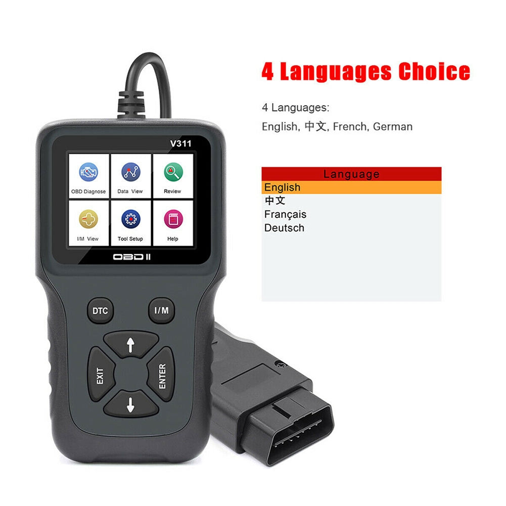 Car OBD2 Code Reader Auto Scanner Car Check Engine Troubleshooting Tool Diagnostic Device Black - Premium OBD & Diagnostic Tools from Rapidvehicles - Just $49.99! Shop now at Rapidvehicles