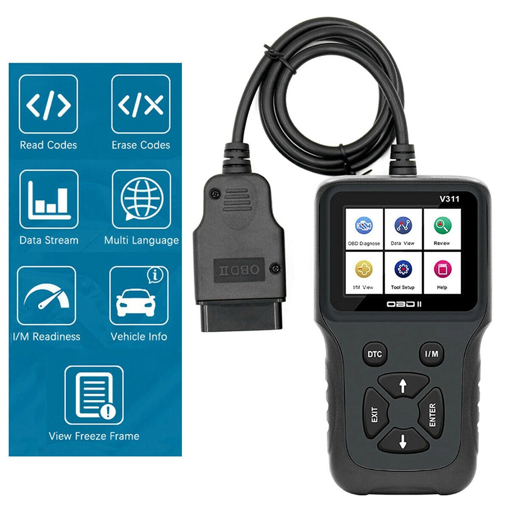 Car OBD2 Code Reader Auto Scanner Car Check Engine Troubleshooting Tool Diagnostic Device Black - Premium OBD & Diagnostic Tools from Rapidvehicles - Just $49.99! Shop now at Rapidvehicles