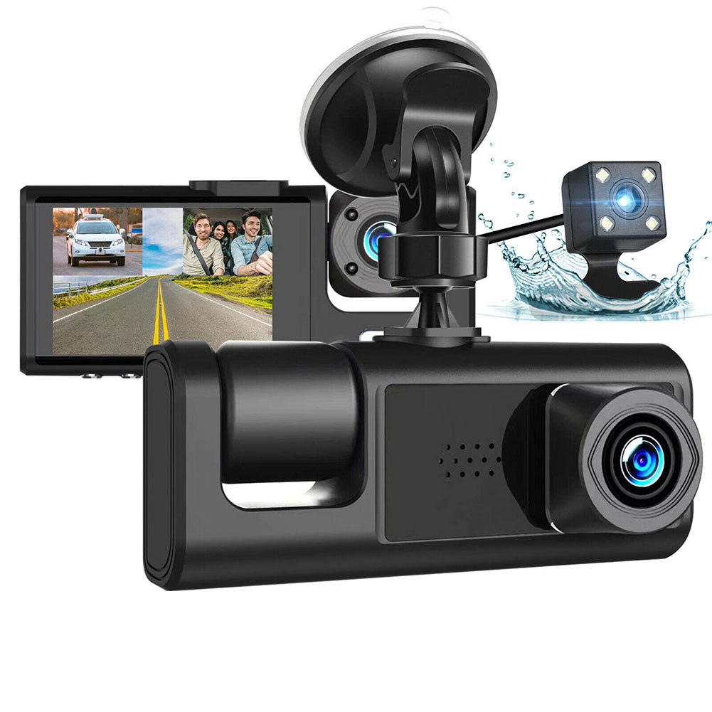 2-inch Screen Car Driving Recorder 3-way HD 1080P 3-lens Parking - Premium Car Rear View Camera from Rapidvehicles - Just $69.99! Shop now at Rapidvehicles