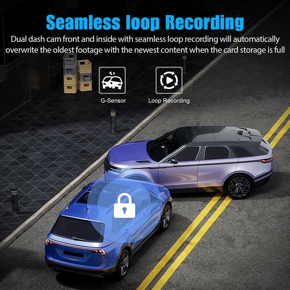 2-inch Screen Car Driving Recorder 3-way HD 1080P 3-lens Parking - Premium Car Rear View Camera from Rapidvehicles - Just $69.99! Shop now at Rapidvehicles