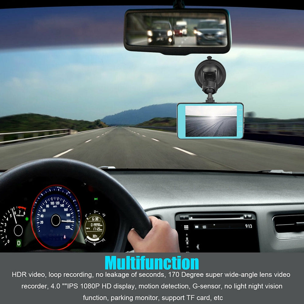 Dual Lens Car DVR Dash Cam 4-inch Ips 1080p Hd Display Dual - Premium Car Rear View Camera from Rapidvehicles - Just $65.99! Shop now at Rapidvehicles