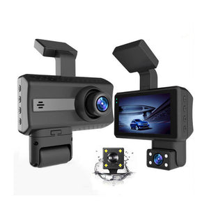 Dual Lens Car Dvr Dash Cam Video Recorder 3-inch HD Display Driving Recorder Camcorder - Premium Car Rear View Camera from Rapidvehicles - Just $59.27! Shop now at Rapidvehicles