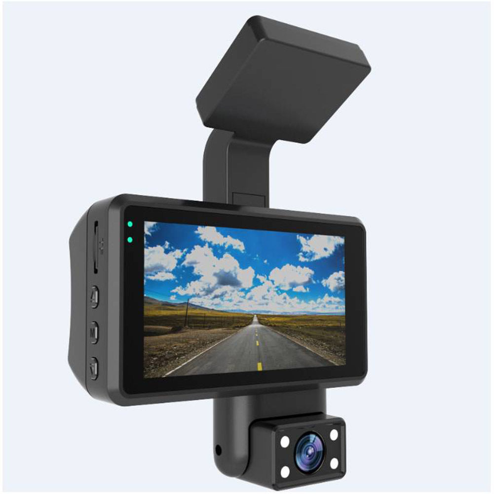 Dual Lens Car Dvr Dash Cam Video Recorder 3-inch HD Display Driving Recorder Camcorder - Premium Car Rear View Camera from Rapidvehicles - Just $59.27! Shop now at Rapidvehicles