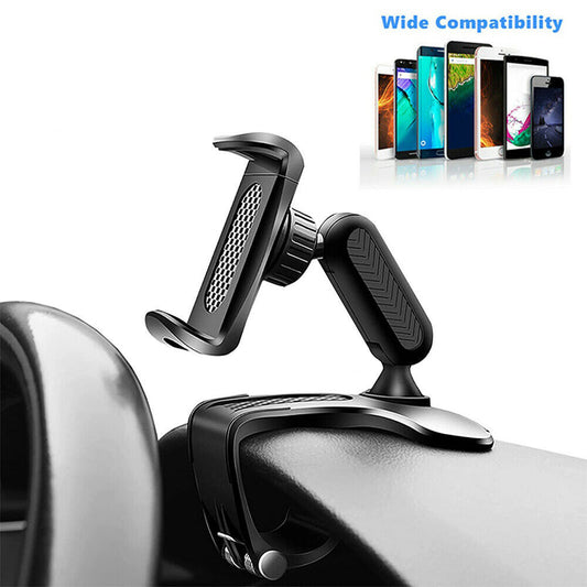 Universal Car Dashboard Mount Holder Snap-on Phone Rack Rotating - Premium Car Mounts & Holders from Rapidvehicles - Just $16.99! Shop now at Rapidvehicles