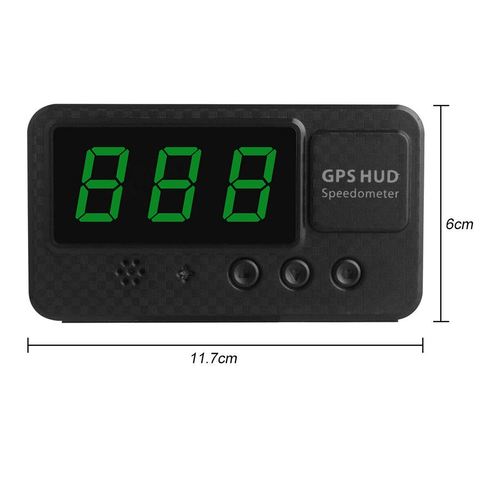 C60s Car Digital Gps Speedometer Odometer Hud Head-up Display Overspeed Warning Alarm Black - Premium Other Car Electronics from Rapidvehicles - Just $40.98! Shop now at Rapidvehicles