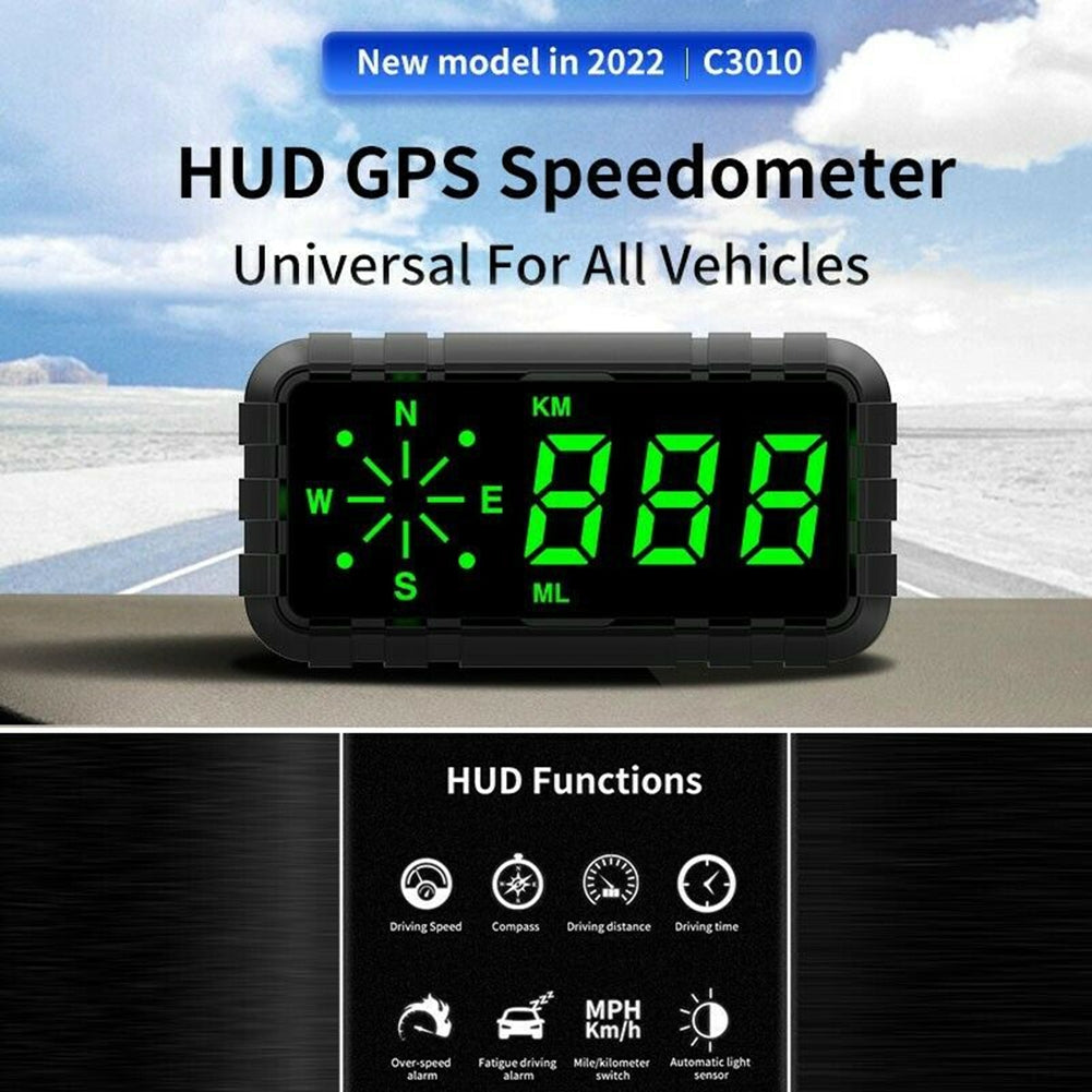 Hud Speed Odometer Mileage Car Head Up Display Compass Gps - Premium Other Car Electronics from Rapidvehicles - Just $58.99! Shop now at Rapidvehicles